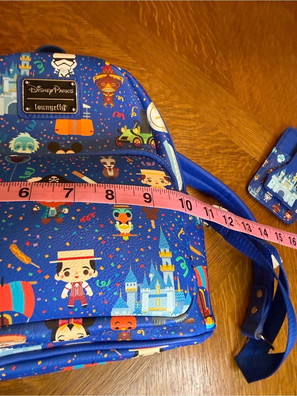 Disney Parks Loungefly Kids Blue Character Mini Backpack & wallet - Picture 5 of 6